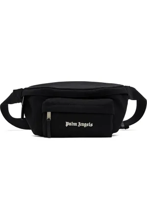 Palm Angels Black Logo Fanny Belt Bag