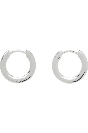 Hatton Labs Silver Small Edge Hoop Earrings