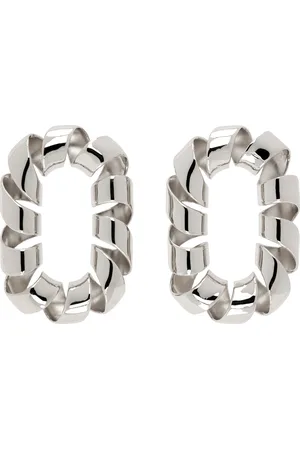 Paco rabanne Silver XL Link Twist Earrings
