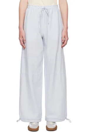 Acne Studios Blue Relaxed-Fit Trousers