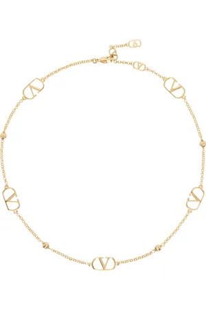 VALENTINO GARAVANI Gold VLogo Signature Metal Necklace