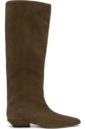 PARIS TEXAS Khaki Bettina 25 Tall Boots