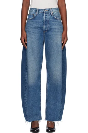 AGOLDE Blue Luna High Rise Pieced Taper Jeans