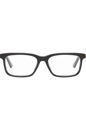 Bottega Veneta Black Classic Rectangular Glasses