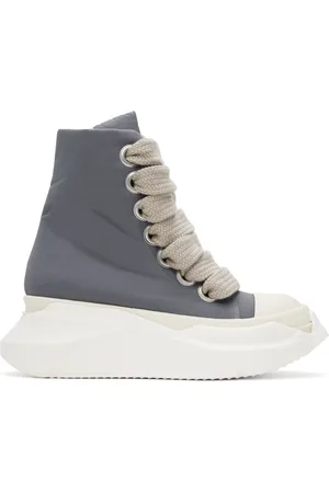 Rick Owens Gray Porterville Jumbo Laced Abstract Sneakers