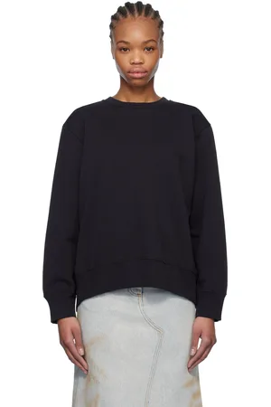 Maison Margiela Black Spliced Logo Sweatshirt
