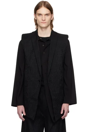 JULIUS Black Herren Sleeveless Blazer