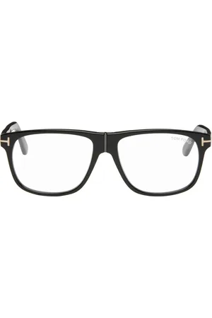 Tom Ford Black Pilot Blue Block Glasses