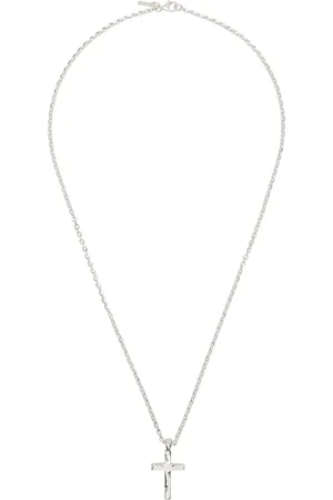 EMANUELE BICOCCHI SSENSE Exclusive Silver Polished Cross Necklace