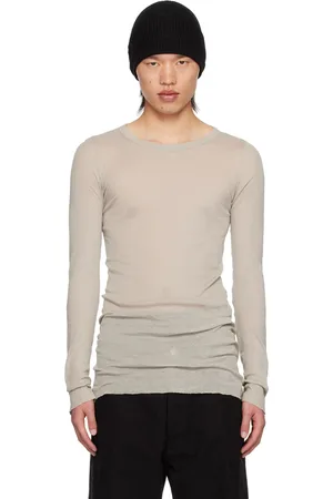 Rick Owens Off-White Porterville Rib Long Sleeve T-Shirt