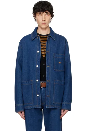 Maison Kitsuné Navy Workwear Denim Jacket