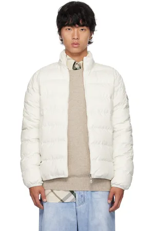 Moncler White Baudinet Down Jacket