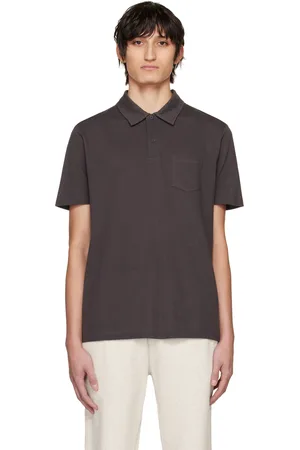 Sunspel Gray Riviera Polo