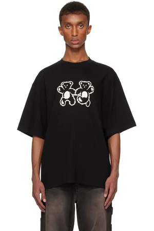 We11 Done Black Teddy Twins T-shirt