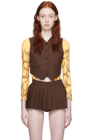 pushBUTTON SSENSE Exclusive Brown Vest