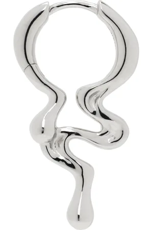 Maria Black Silver Maya Huggie Single Earring