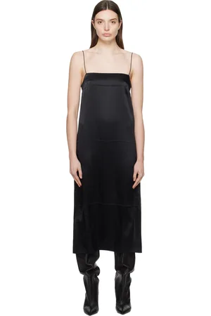 Khaite Black Sicily Midi Dress