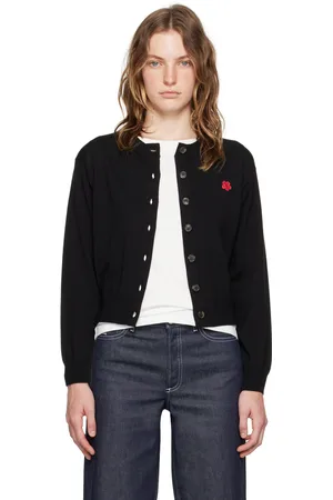 Kenzo Black Paris Boke Flower Cardigan