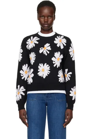 Moschino Black All Over Daisy Print Sweater