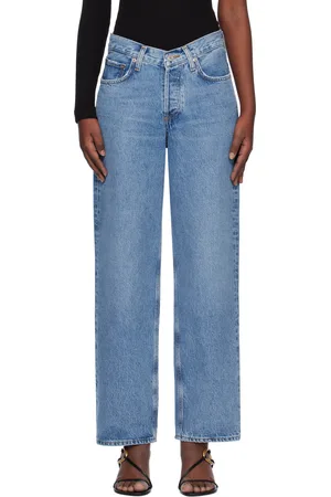 AGOLDE Blue V-Waist Baggy Jeans
