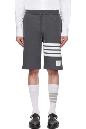 Thom Browne Gray Classic Loopback 4-Bar Shorts