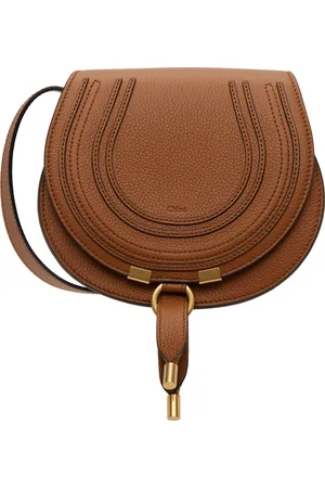Chloé Tan Small Marcie Saddle Bag
