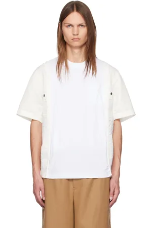 SACAI White Paneled T-Shirt