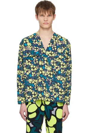 Issey Miyake Yellow Printed Shirt