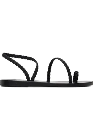 Ancient Greek Sandals Black Eleftheria Sandals