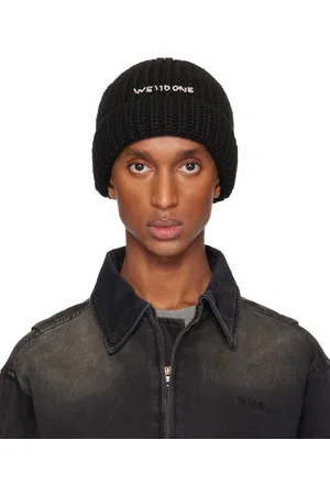 We11 Done Black Chunky Beanie