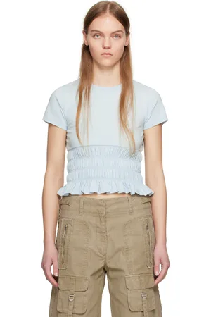 Kijun Blue Smocked T-Shirt