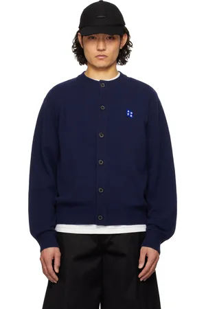 Ader Error Navy Sig; TRS Tag 02 Cardigan