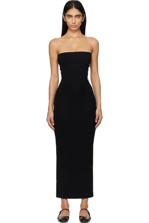 Leset Black Rio Bandeau Midi Dress
