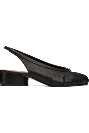 Maison Margiela Black Tabi New Ballerina Slingback Heels