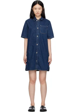 A.P.C. Indigo Venice Denim Minidress