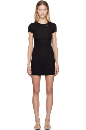 WARDROBE.NYC Black Cap Sleeve Minidress