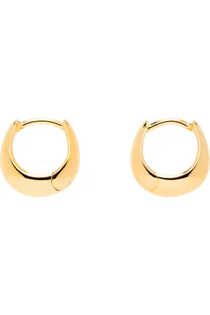 TOM WOOD Gold Ice Huggies Earrings
