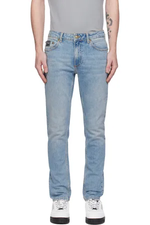 VERSACE Blue Narrow Dundee Jeans