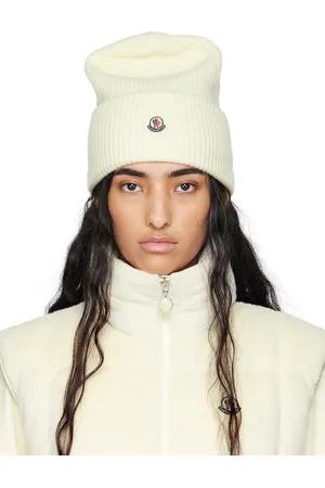 Moncler Off-White Wool Beanie
