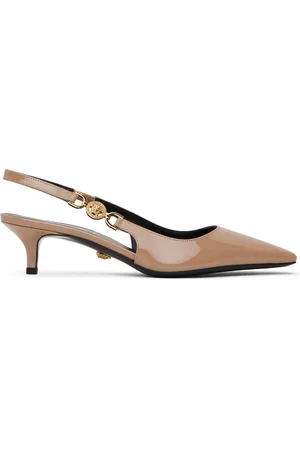 VERSACE Brown Medusa Heels