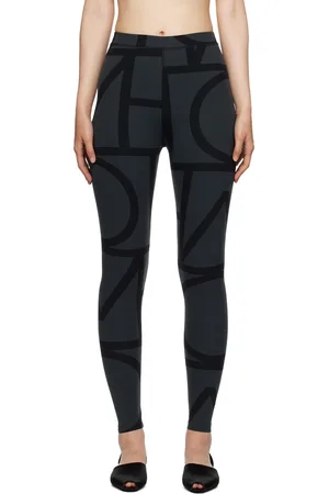 Totême Black Monogram Leggings
