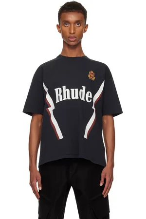Rhude Black Lightning Crew T-shirt