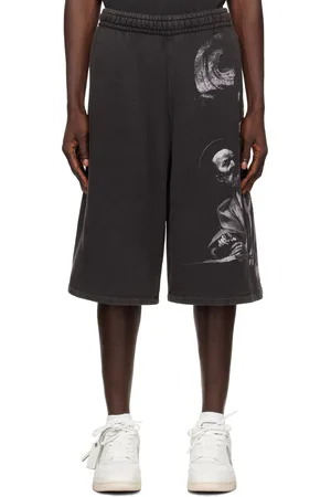 OFF-WHITE Black Matthew Over Sweat Shorts