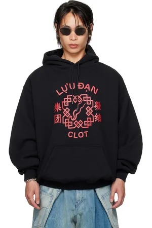 LU’U DAN Black CLOT Edition Oversized Hoodie