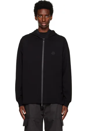 Moncler Black Zip-Up Hoodie