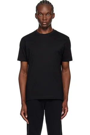 Sunspel Black Riviera Midweight T-Shirt