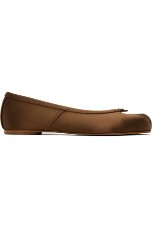Maison Margiela Brown Tabi Ballerina Flats