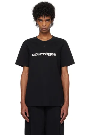 Courrèges Black AC Printed T-shirt