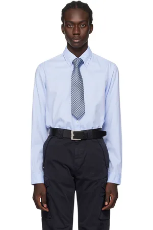 HUGO BOSS Blue Button-Down Shirt