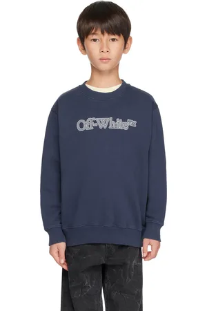 OFF-WHITE Kids Navy Big Bookish Sweatshirt
